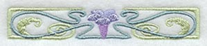 Art Nouveau Morning Glory Border