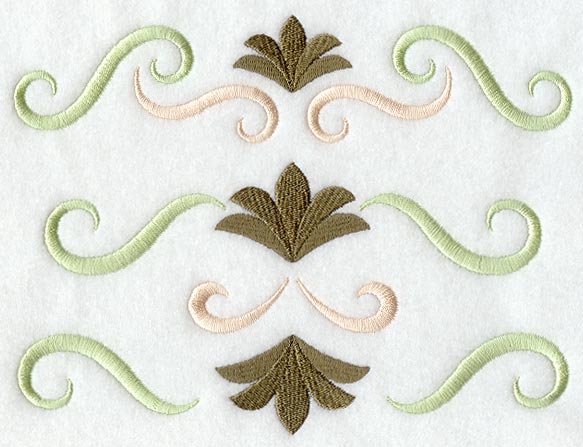 Art Nouveau Fans and Scrolls