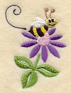 Happy Bee and Flower 2