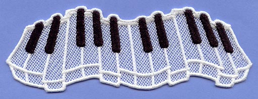 Piano Bookmark (Lace)