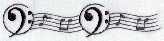 Bass Clef Border