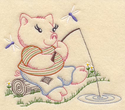 Pig Gone Fishing (Vintage)