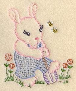 Bunny and Bees (Vintage)
