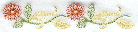 Autumn Chrysanthemum Border (Vintage)