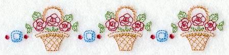 Rose Basket Border (Vintage)
