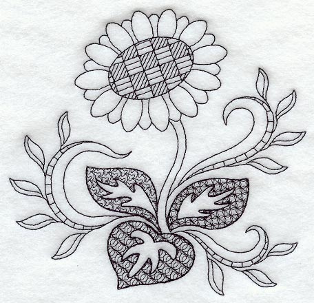 Sunflower (Blackwork)