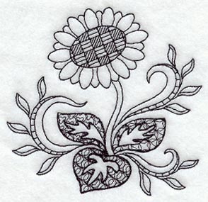 Sunflower (Blackwork)