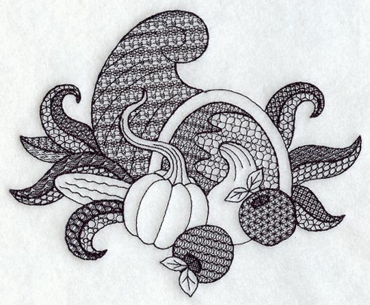 Cornucopia (Blackwork)