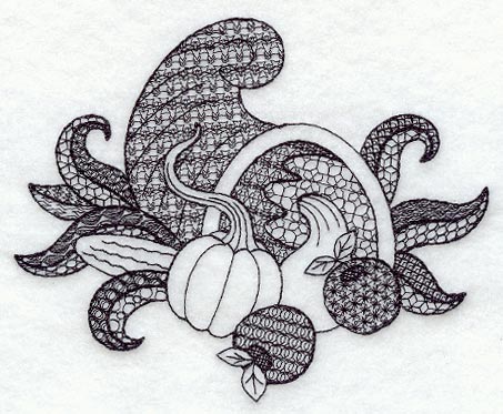 Cornucopia (Blackwork)