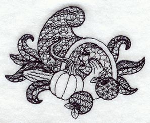 Cornucopia (Blackwork)