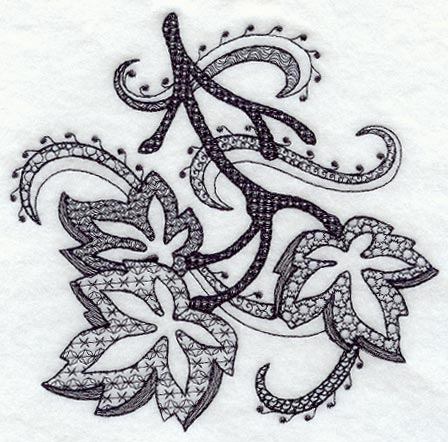 Autumn Leaves (Blackwork)