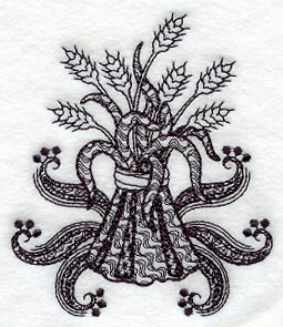 Wheat (Blackwork)