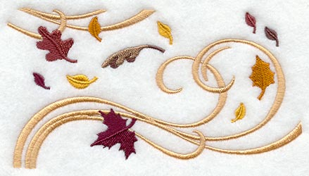 Swirling Autumn Leaves