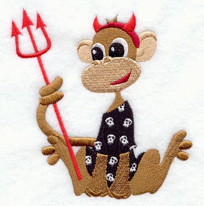 Monkey in Halloween Pajamas