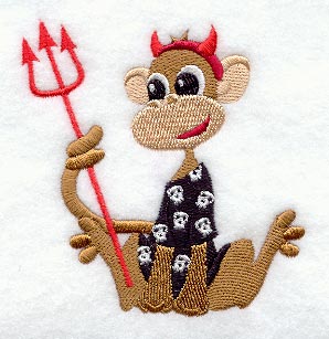 Monkey in Halloween Pajamas