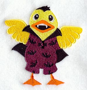 Duck in Halloween Pajamas