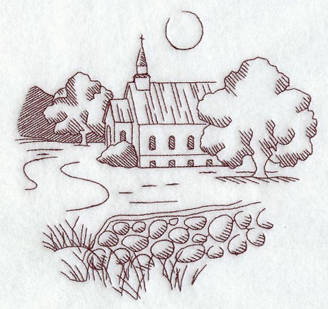 Church and Country Scene