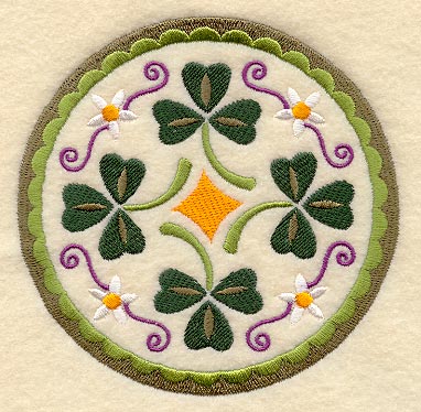 Shamrock Pennsylvania Dutch Hex Sign