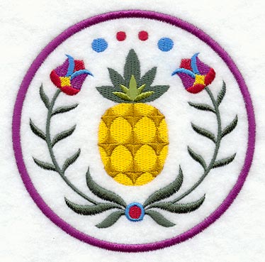 Pineapple Welcome Pennsylvania Dutch Hex Sign