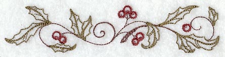 Boughs of Holly Border (Vintage)