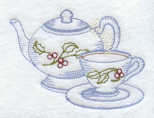 Christmas Tea Set Single (Vintage)