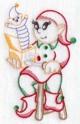 Santa's Elf and Jack-in-the-Box (Vintage)