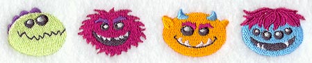 Mischievous Monsters Border