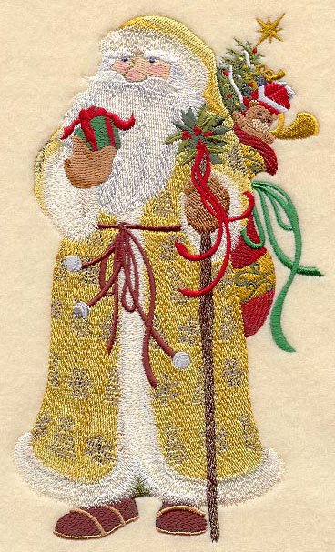 Victorian Santa with Staff