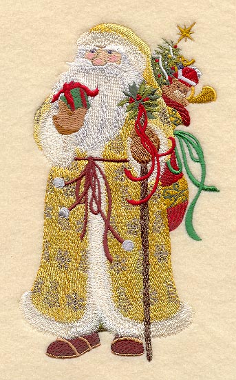 Victorian Santa with Staff