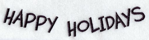 Jubilant Happy Holidays - Arc Below