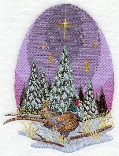 Nature's Christmas Pheasants