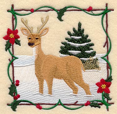 Christmas Deer Square