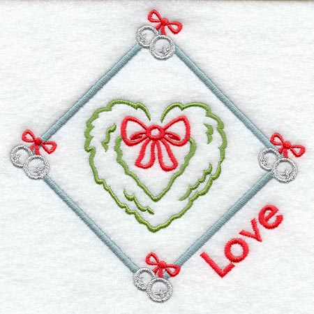 Love Christmas Wreath Diamond
