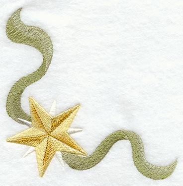 Poinsettia and Star Corner