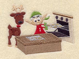 Baking Elf and Reindeer