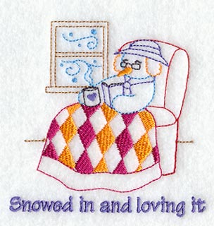 Snowed In and Loving It Snowlady