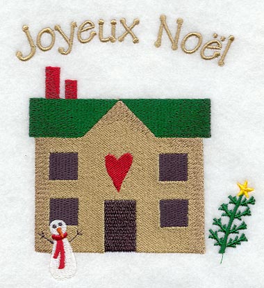 Joyeux Noel Saltbox House (French)