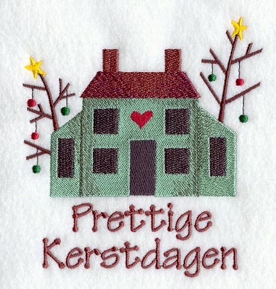 Prettige Kerstdagen Saltbox House (Dutch)