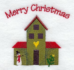 Merry Christmas Saltbox House (English)