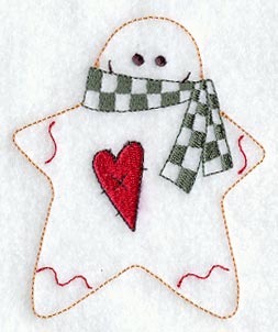 Checkered Scarf Gingerbread Man