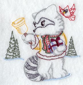 Raccoon Rings a Bell (Vintage)