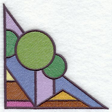 Arts and Crafts Stained Glass Corner