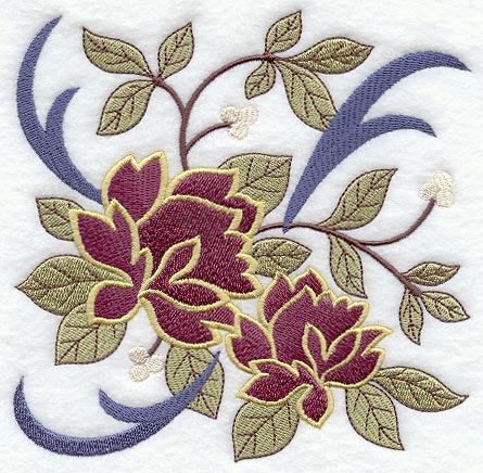 Arts and Crafts Flowers Square