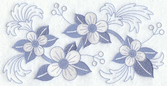 Out-of-the-Blue Flower Border