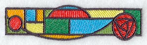 Arts and Crafts Stained Glass Border