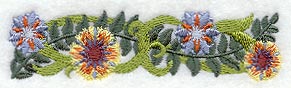 Swirling Blossoms Border