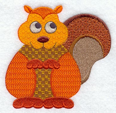 Retro Patchwork Squirrel