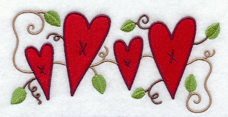 Country Heart Rectangle