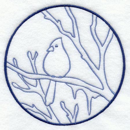 Winter Cardinal Circle