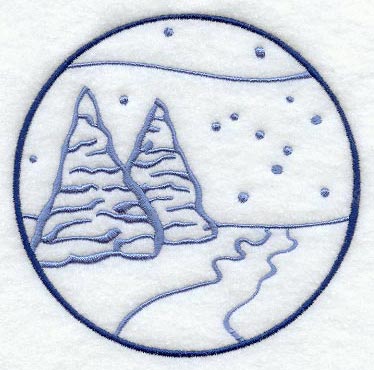 Winter Evergreen Circle